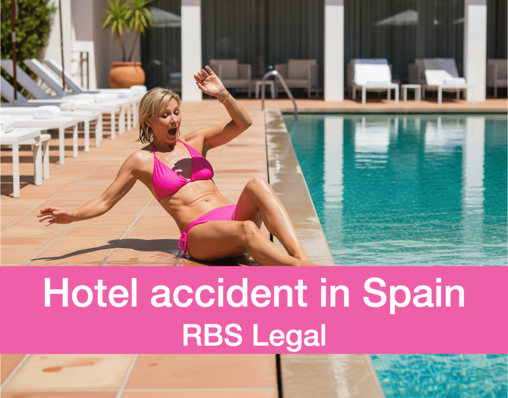 hotel accident in Spain